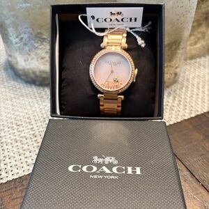 Coach Cary 34mm gold-tone watch